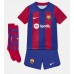 Billige Barcelona Robert Lewandowski #9 Hjemmetrøye Barn 2023-24 Kortermet (+ korte bukser)